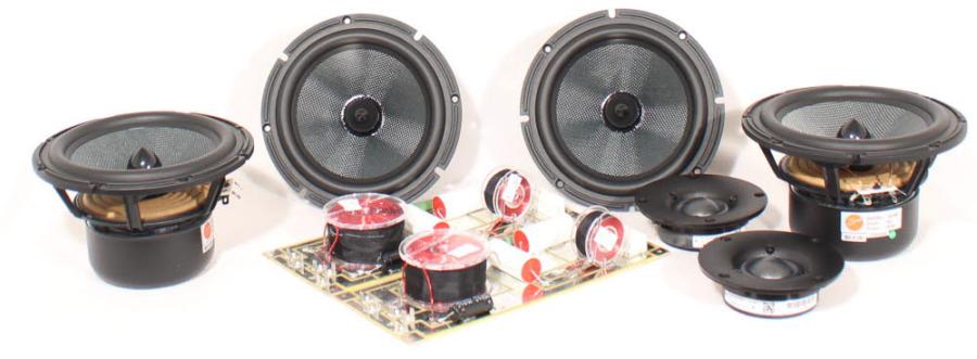 HiWave MTM Kit with L6-8R woofers and WaveCor Tweeter